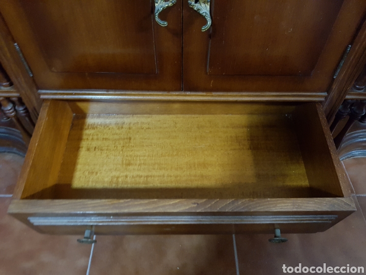 Antig&uuml;edades: Mueble madera y marmol 2 cajones - Foto 6