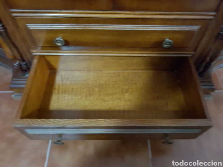 Antig&uuml;edades: Mueble madera y marmol 2 cajones - Foto 7