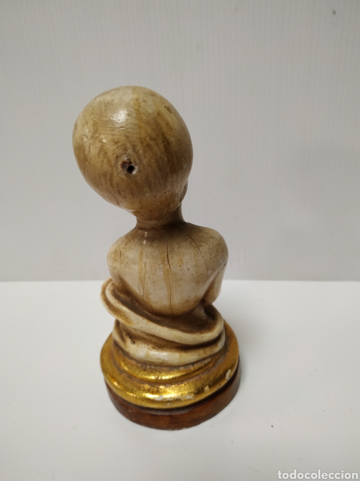 Antig&uuml;edades: Imagen de ni&ntilde;o jesus en estuco - Foto 2