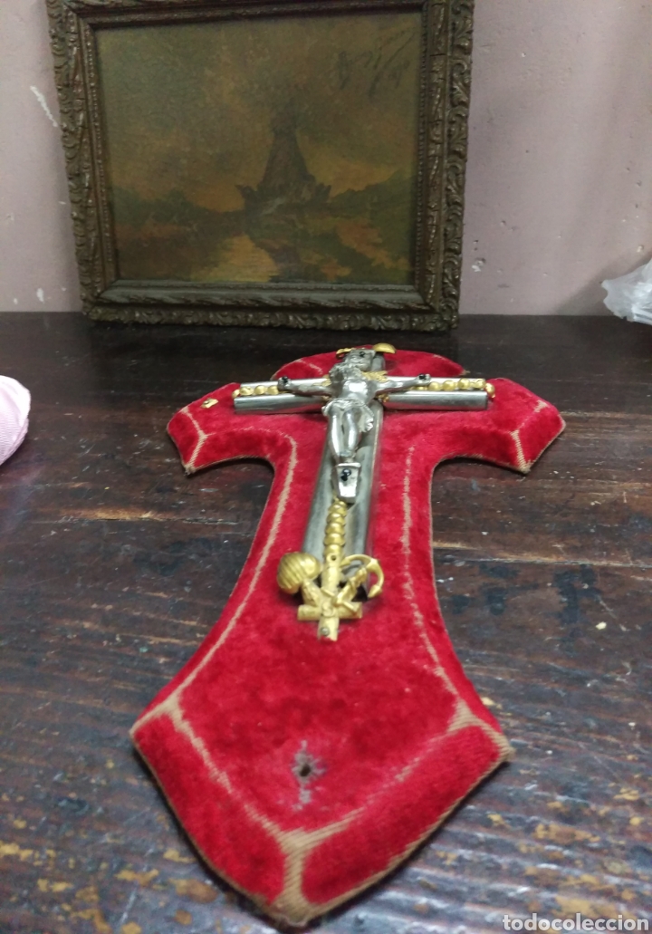 Antig&uuml;edades: CRUCIFIJO BENDITERA A RESTAURAR - Foto 4