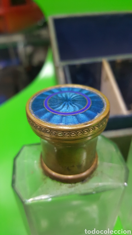 Antig&uuml;edades: ESTUCHE CON 4 PERFUMEROS CON ESMALTE - Foto 4