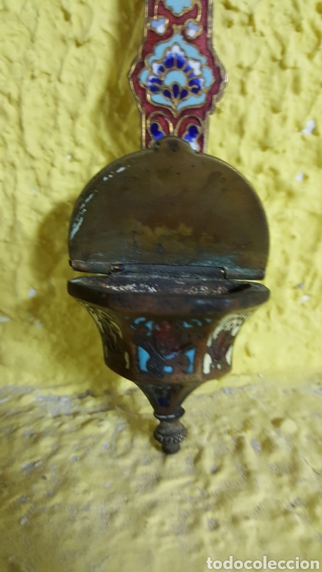 Antig&uuml;edades: CRUZ CON PILA. CON ESMALTES - Foto 3
