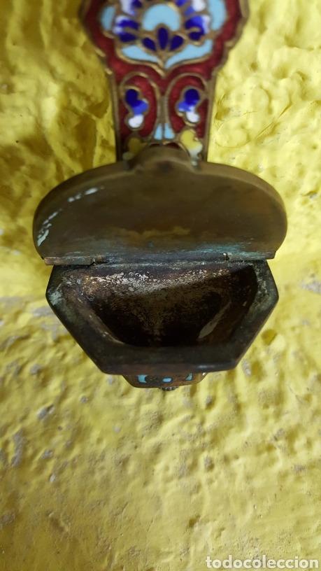 Antig&uuml;edades: CRUZ CON PILA. CON ESMALTES - Foto 4