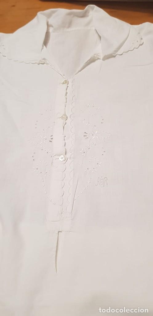 Antiquit&eacute;s: Camisa de dormir larga de Algod&oacute;n. 1