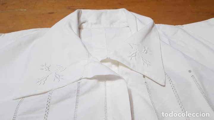 Antig&uuml;edades: Camisa de dormir larga de algod&oacute;n 3 - Foto 2