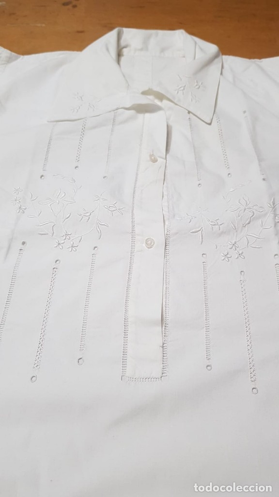 Antig&uuml;edades: Camisa de dormir larga de algod&oacute;n 3 - Foto 3