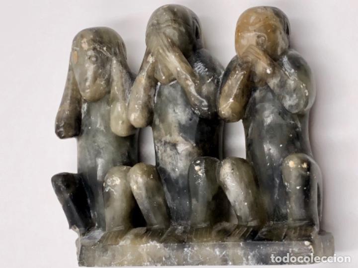 Antig&uuml;edades: JADE, LOS TRES MONOS SABIOS - Foto 1
