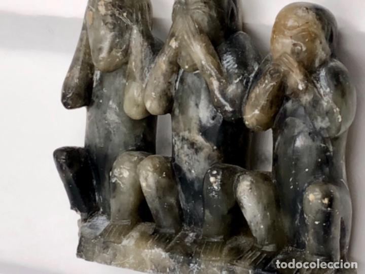 Antig&uuml;edades: JADE, LOS TRES MONOS SABIOS - Foto 2