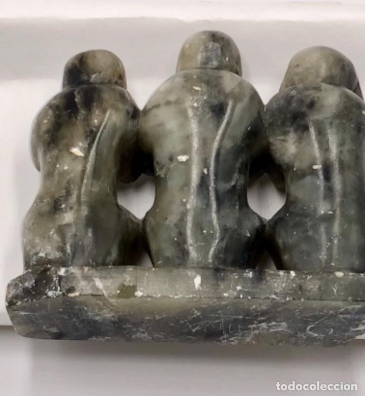 Antig&uuml;edades: JADE, LOS TRES MONOS SABIOS - Foto 3