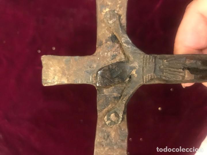 Antig&uuml;edades: BONITO CRUCIFIJO DE FORJA - Foto 2