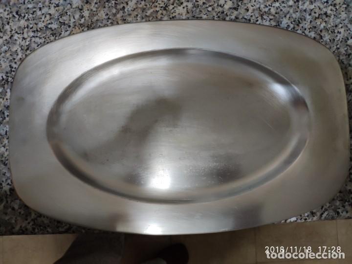 Antig&uuml;edades: BANDEJA DE METAL PLATEADO - Foto 2
