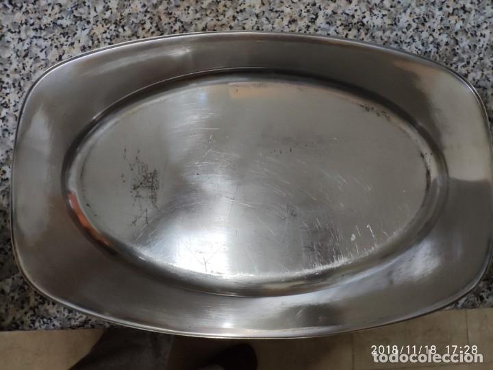 Antig&uuml;edades: BANDEJA DE METAL PLATEADO - Foto 3