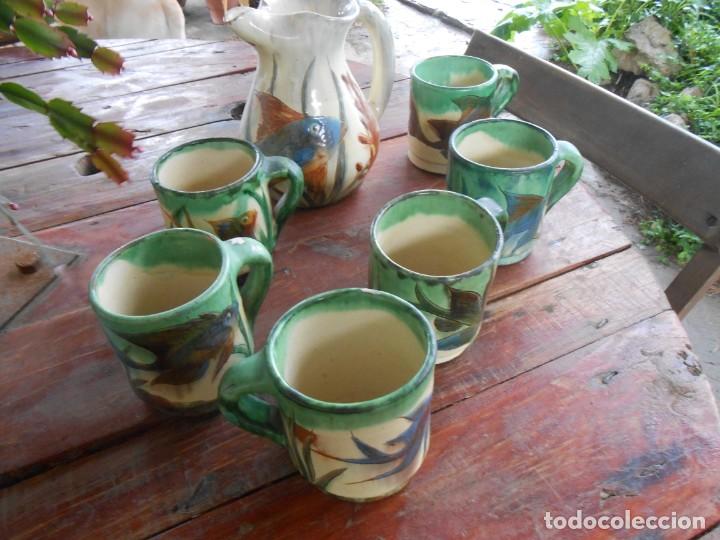Antig&uuml;edades: Juego de JARRA y 6 TAZAS - Foto 1