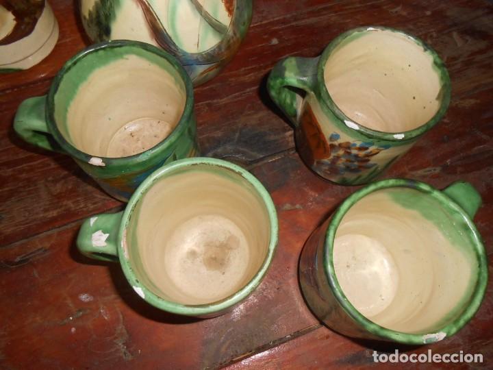 Antig&uuml;edades: Juego de JARRA y 6 TAZAS - Foto 4