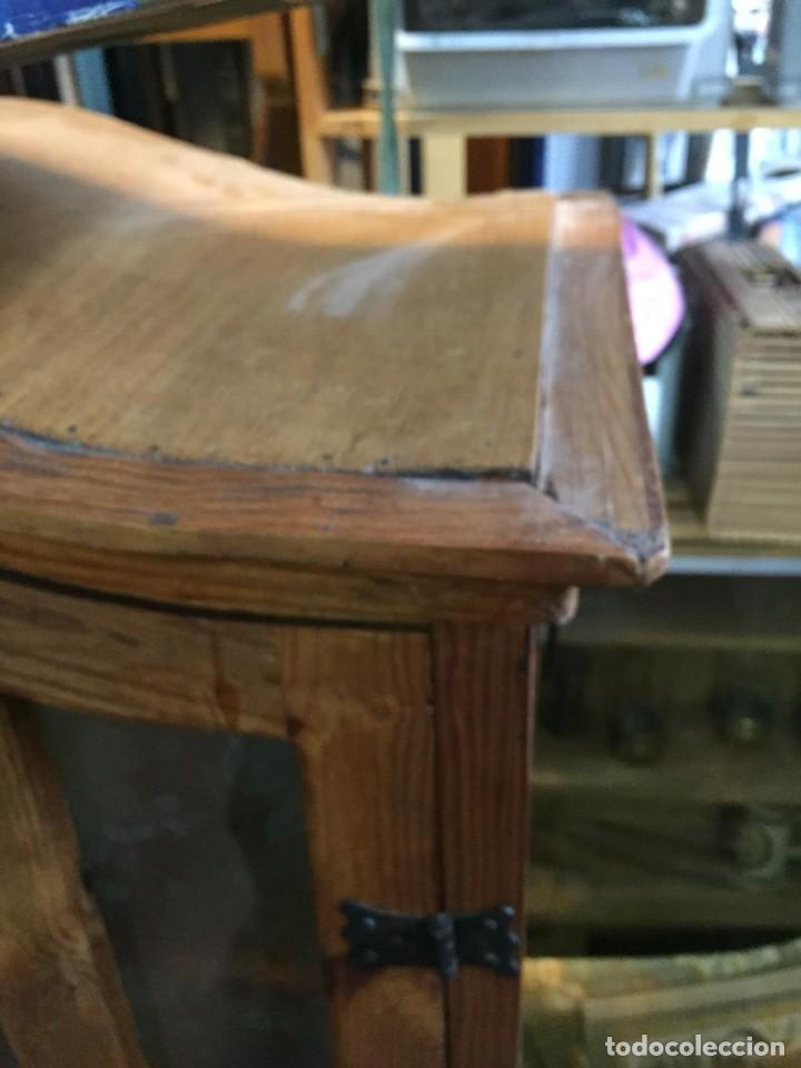 Antig&uuml;edades: VITRINA MADERA MACIZA HECHA A MANO - Foto 4