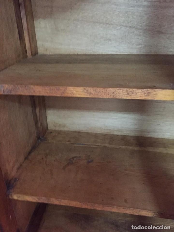 Antig&uuml;edades: VITRINA MADERA MACIZA HECHA A MANO - Foto 9