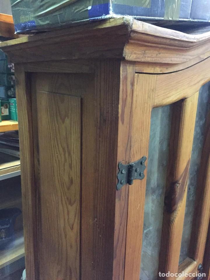 Antig&uuml;edades: VITRINA MADERA MACIZA HECHA A MANO - Foto 10