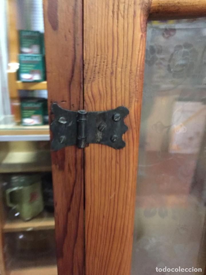 Antig&uuml;edades: VITRINA MADERA MACIZA HECHA A MANO - Foto 11