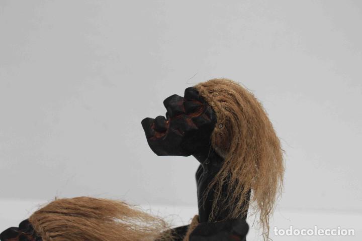 Antig&uuml;edades: FIGURA TALLA MADERA COITO - Foto 2