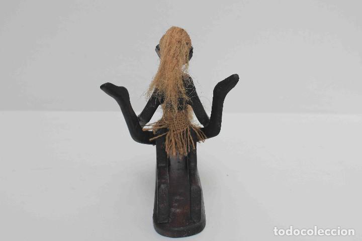 Antig&uuml;edades: FIGURA TALLA MADERA COITO - Foto 4