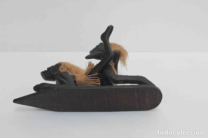 Antig&uuml;edades: FIGURA TALLA MADERA COITO - Foto 7