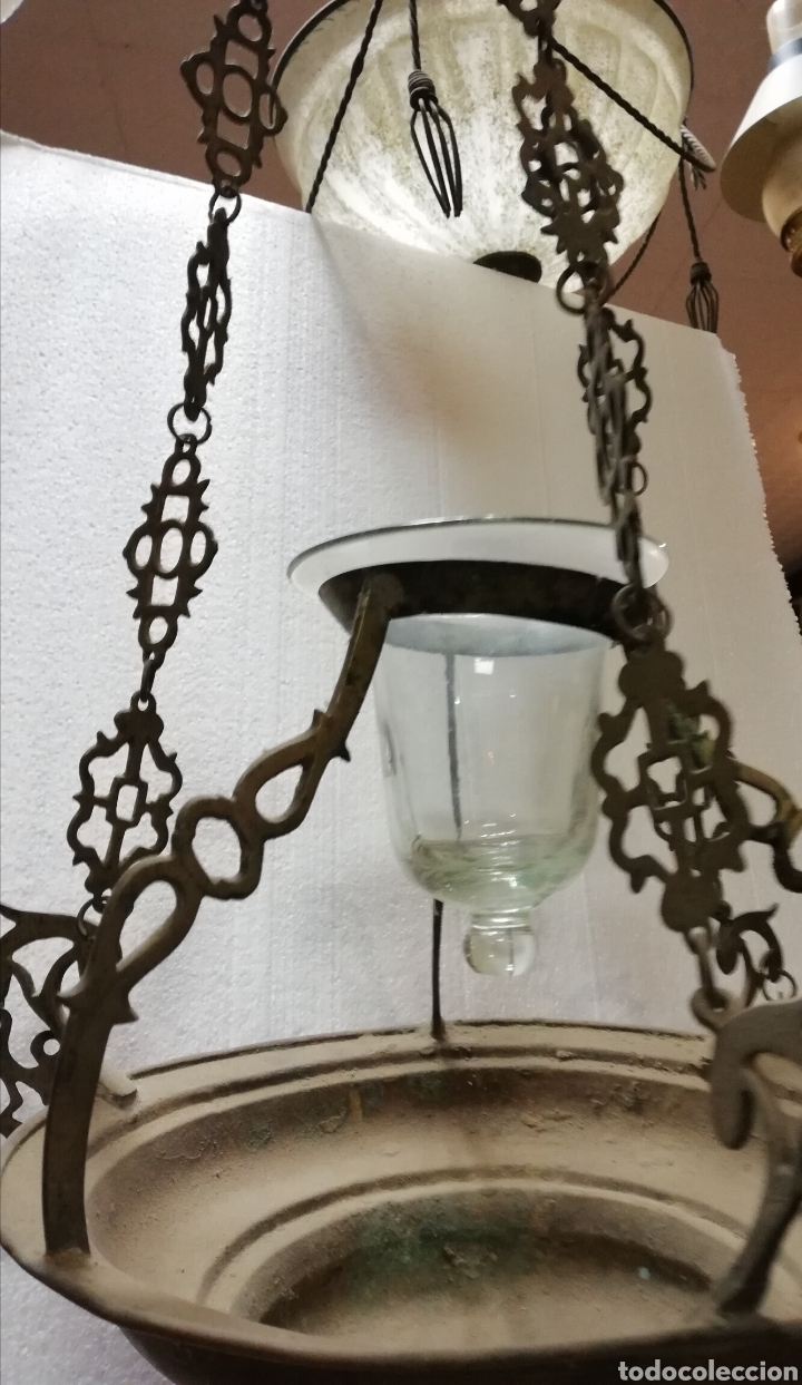 Antig&uuml;edades: Votiva lampara de iglesia - Foto 3