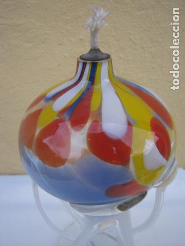 Antig&uuml;edades: Quinqu&eacute; en cristal de Murano. - Foto 2