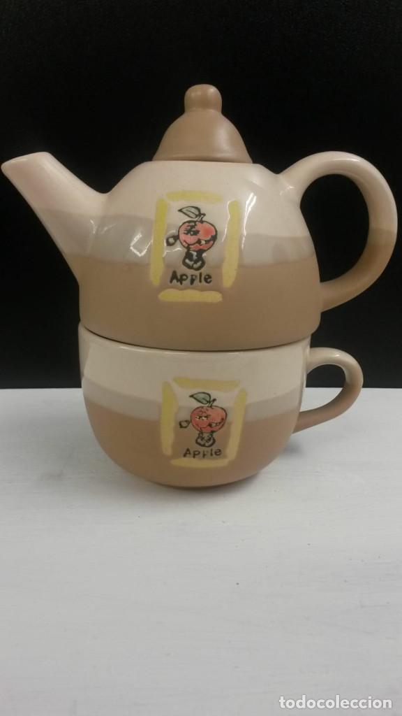 Antig&uuml;edades: TETERA CON TAZA vintage - Foto 1