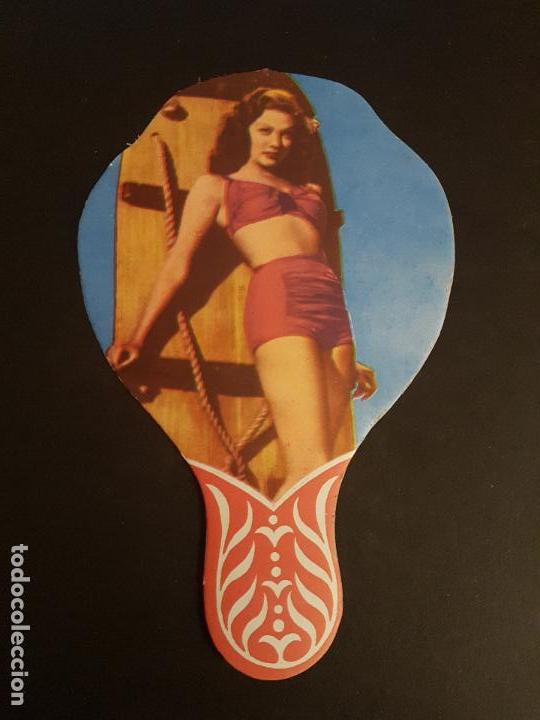 Paypay En Carton Anos 40 Mujer En Bikini Buy Antique Fans At Todocoleccion