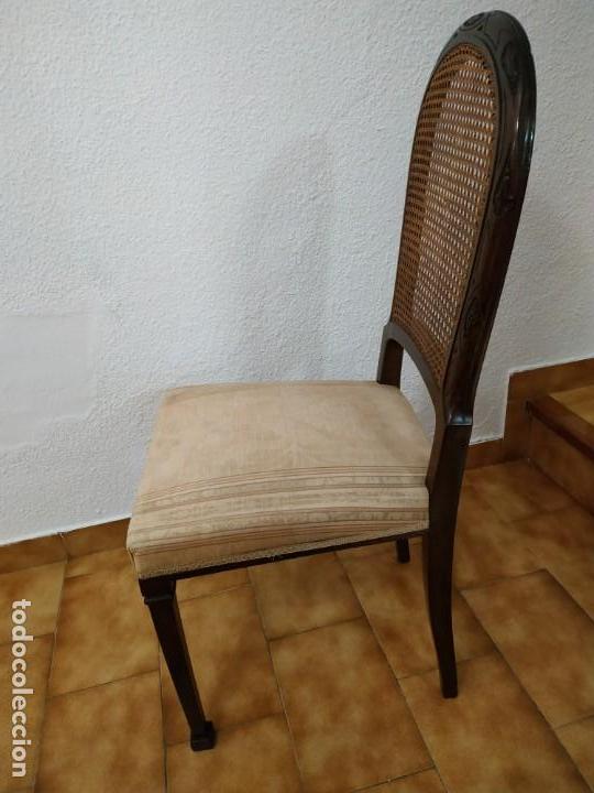 Antig&uuml;edades: LOTE DE 4 SILLAS - Foto 2