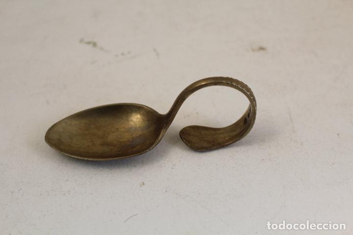 Antig&uuml;edades: cuchara para servir plateada - Foto 2