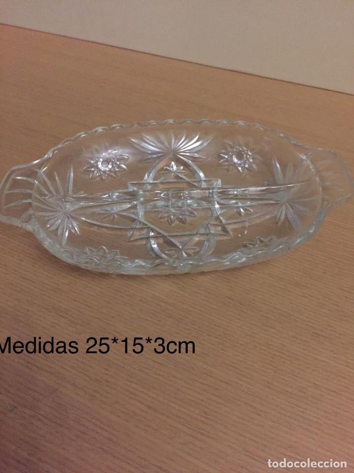 Antig&uuml;edades: CUENCO OVALADO DE CRISTAL TALLADO - Foto 1