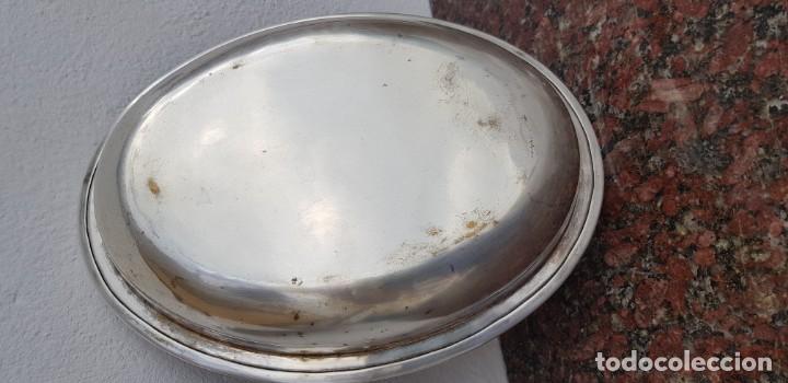 Antig&uuml;edades: Bandeja Ovalada en Bronce plateado - Foto 3
