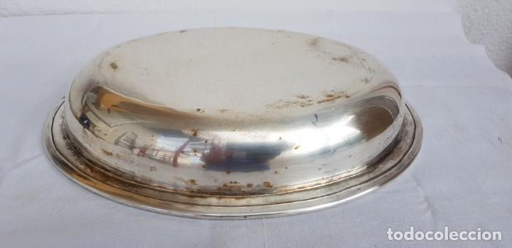 Antig&uuml;edades: Bandeja Ovalada en Bronce plateado - Foto 2