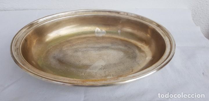 Antig&uuml;edades: Bandeja Ovalada en Bronce plateado - Foto 4