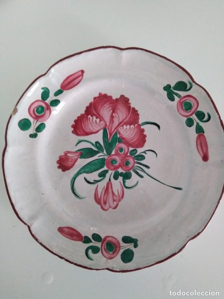 Antig&uuml;edades: Antiguo plato de ceramica - Foto 1