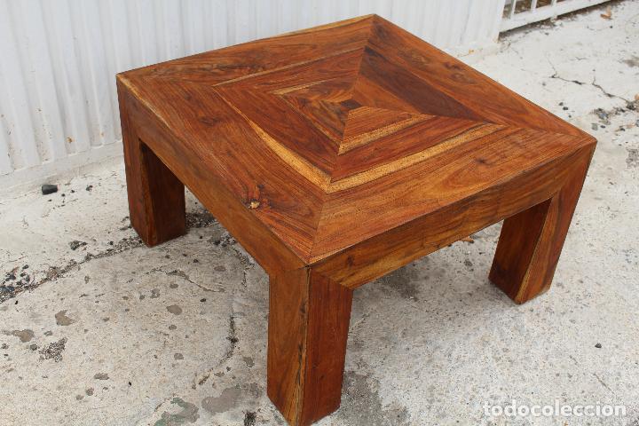 Antig&uuml;edades: mesa baja de madera - Foto 2