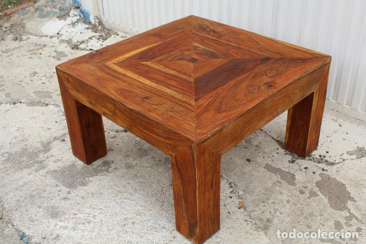 Antig&uuml;edades: mesa baja de madera - Foto 3