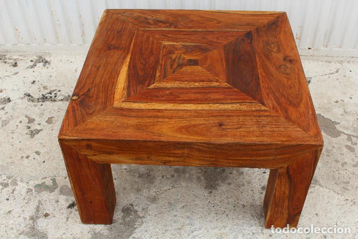 Antig&uuml;edades: mesa baja de madera - Foto 4