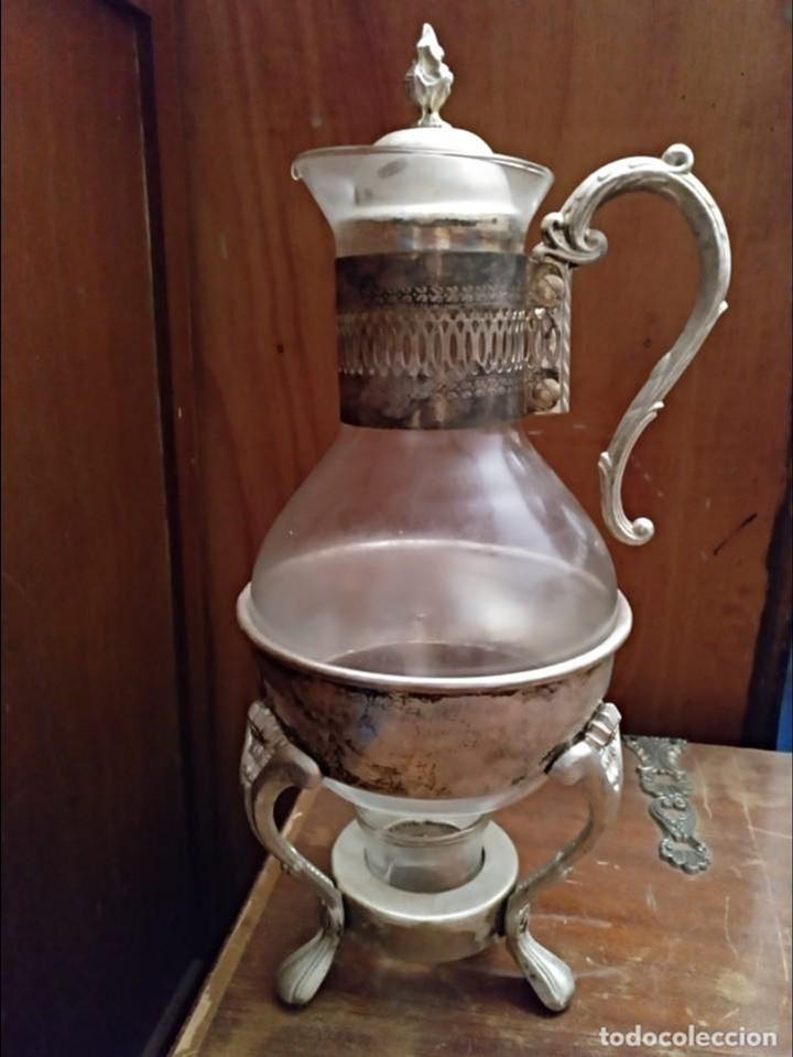 Cafetera cristal de bohemia con calentador de v - Vendido en Venta Directa  - 139432834
