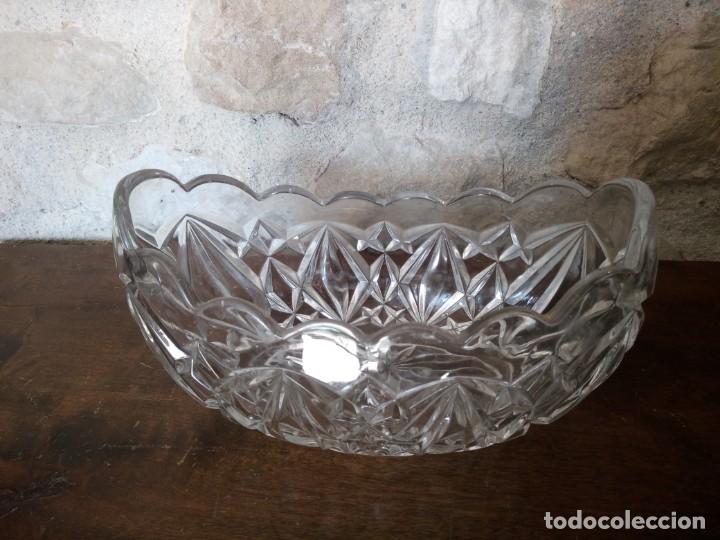 Antig&uuml;edades: Centro de mesa de cristal tallado. - Foto 1