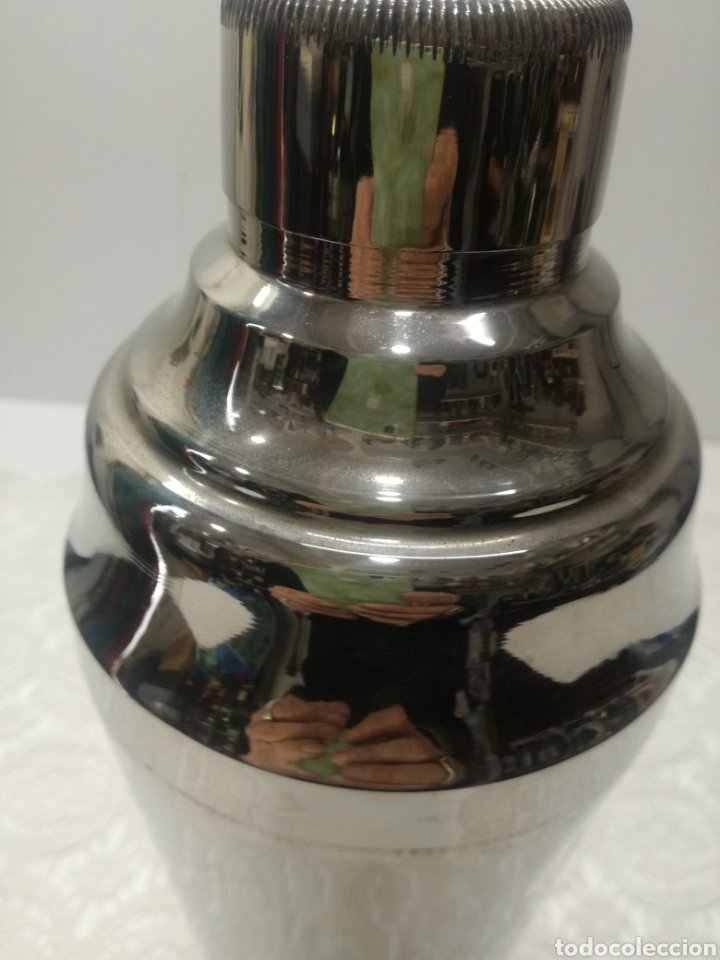 Antig&uuml;edades: Coctelera Art-Deco plateada - Foto 4