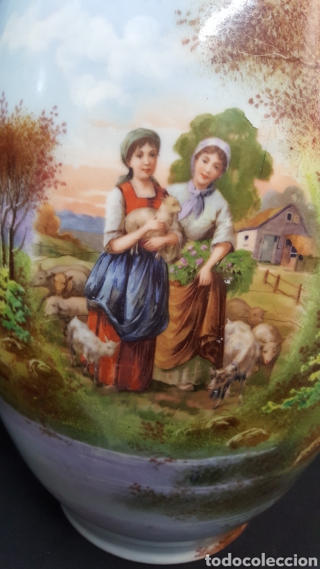 Antig&uuml;edades: GRAN JARRA CON ESCENA CAMPESTRE - Foto 11