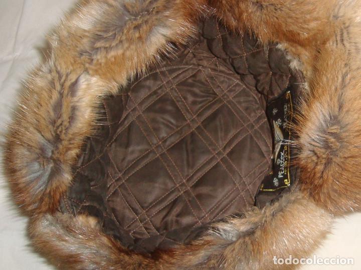 Antig&uuml;edades: ANTIGUO GORRO DE PIEL TALLA 57 - Foto 8