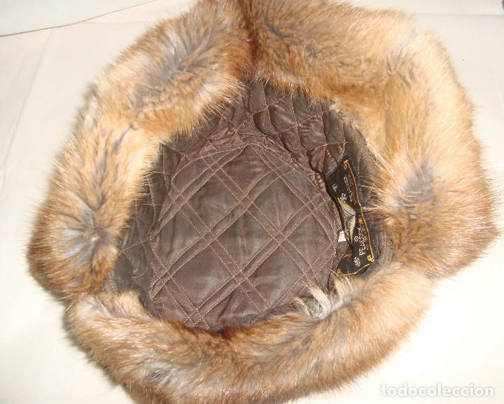 Antig&uuml;edades: ANTIGUO GORRO DE PIEL TALLA 57 - Foto 9