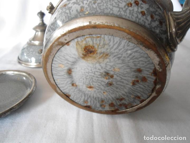 Antig&uuml;edades: ANTIGUA OLLA DE ESMALTE PORCELANICO - Foto 10