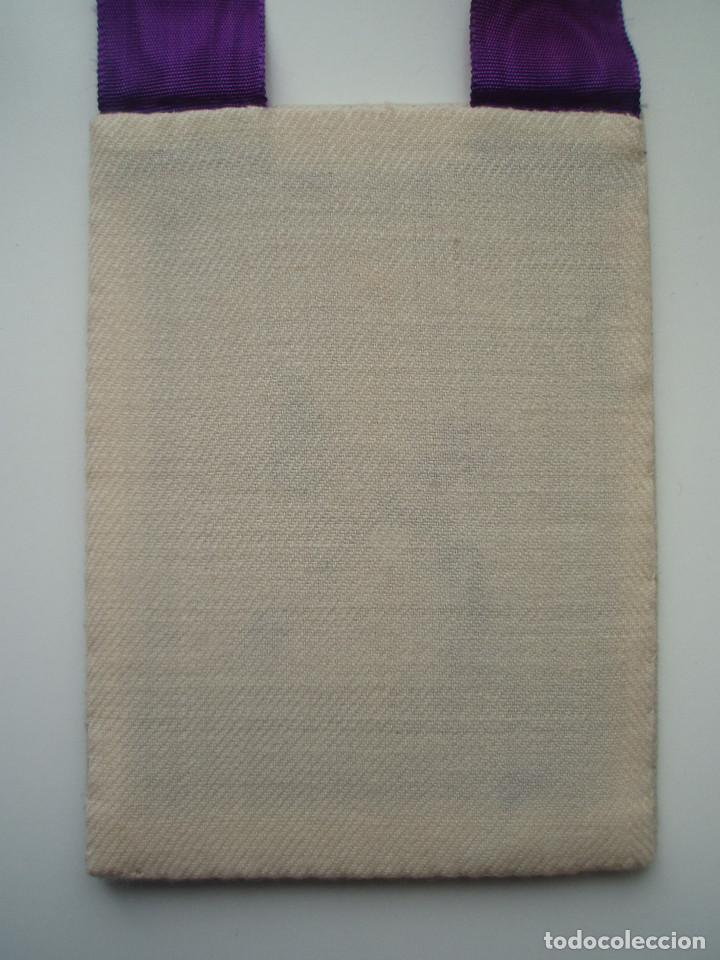 Antig&uuml;edades: ANTIGUO ESCAPULARIO TEXTIL. - Foto 3