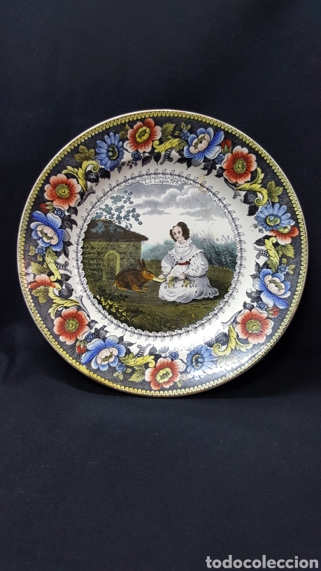 Antig&uuml;edades: PAREJA DE PLATOS FRANCESES - Foto 3