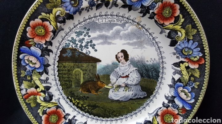 Antig&uuml;edades: PAREJA DE PLATOS FRANCESES - Foto 8