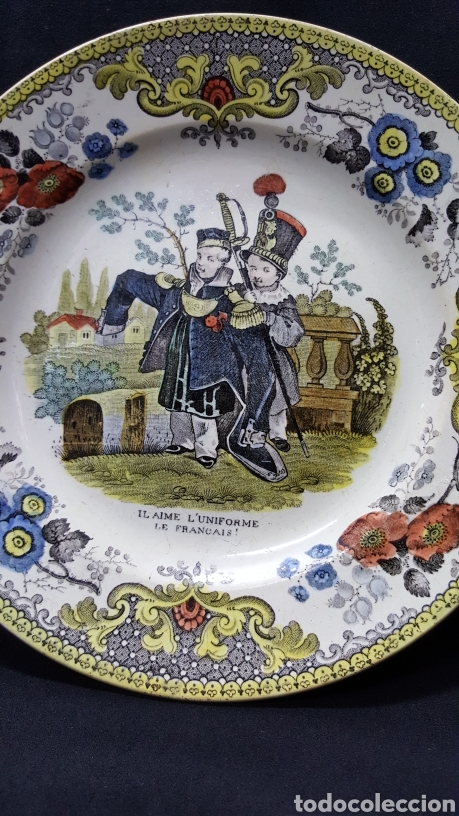 Antig&uuml;edades: PAREJA DE PLATOS FRANCESES - Foto 12